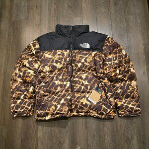 The North Face 1996 Retro Nuptse Jacket Coal Brown Men Sz L NF0A3C8D